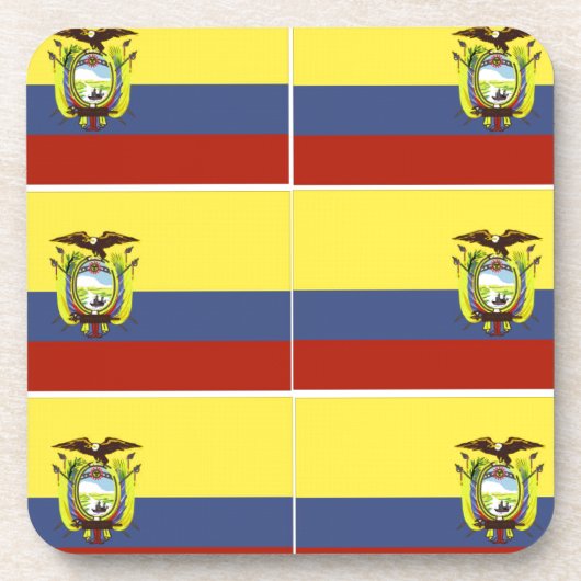 ecuadorianische Flagge Untersetzer (Vorderseite)