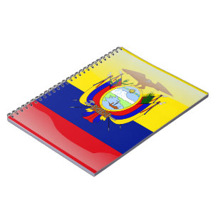 Ecuadorianische glänzende Flagge Notizblock