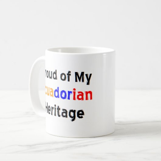 ecuadorianische Kaffee-Tasse Kaffeetasse (Vorderseite Links)