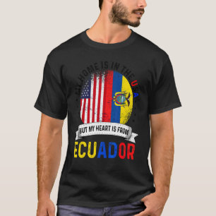 Ecuadorianischer amerikanischer Patriot Herz ist a T-Shirt