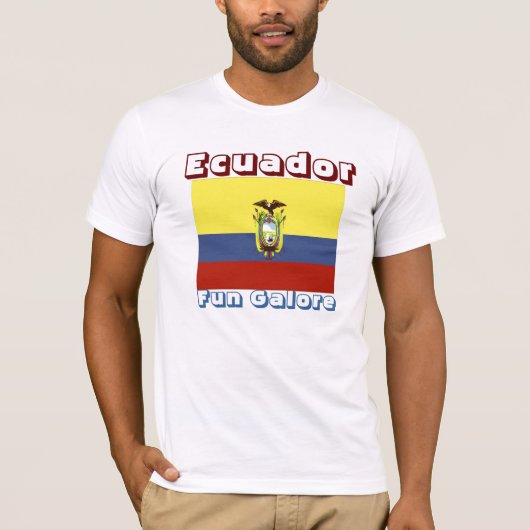 Ecuadors Männergalore mit T - Shirt (Vorderseite)