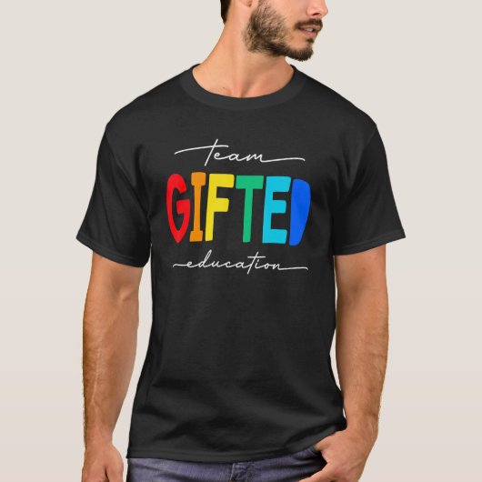 Ed Bildung Team Lehrer Student School Special E T-Shirt (Vorderseite)