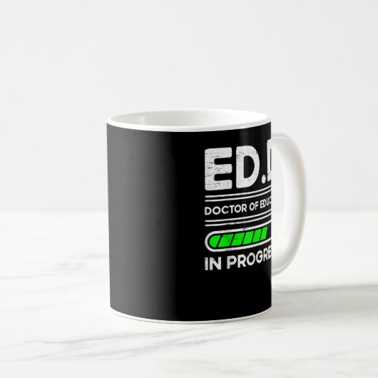 Ed.D. Doktor der laufenden Bildung Kaffeetasse (VorderseiteRechts)