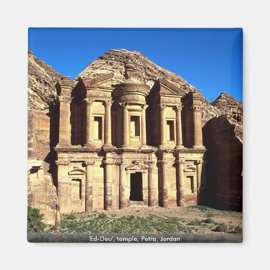 'Ed-Deu', Tempel, Petra, Jordanien Magnet (Vorne)