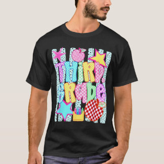 Ed Drittklässler-Punkte-Kariert-Schuljungen T-Shirt