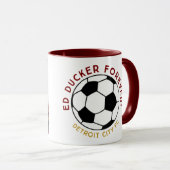 Ed Ducker Forever! Kastanienbraun Tasse (VorderseiteRechts)
