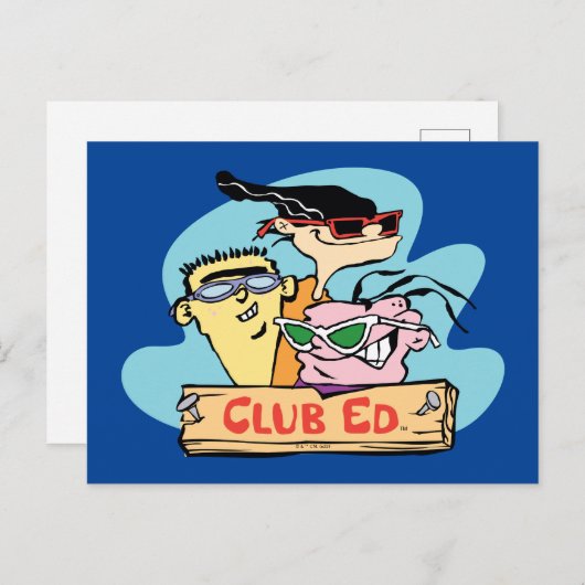 Ed, Edd, n Eddy - Club Ed Postkarte (Vorne/Hinten)