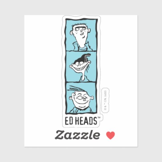 Ed, Edd, n Eddy - Ed Heads Aufkleber (Blatt)