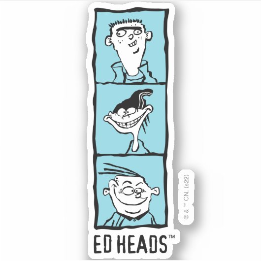 Ed, Edd, n Eddy - Ed Heads Aufkleber (Vorderseite)