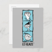 Ed, Edd, n Eddy - Ed Heads Postkarte (Vorne/Hinten)