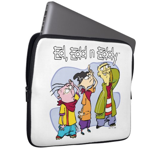 Ed, Edd, n Eddy Hand Signs Laptopschutzhülle (Vorne Rechts)
