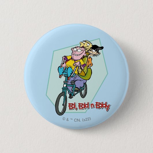 Ed, Edd, n Eddy on a Bike Button (Vorderseite)