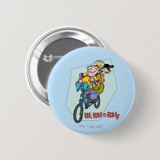 Ed, Edd, n Eddy on a Bike Button (Vorne & Hinten)