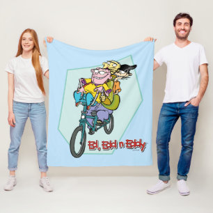 Ed, Edd, n Eddy on a Bike Fleecedecke