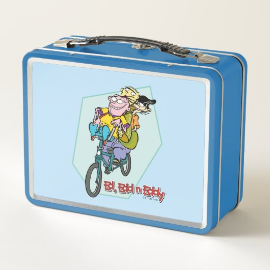 Ed, Edd, n Eddy on a Bike Metall Brotdose (Rückseite)
