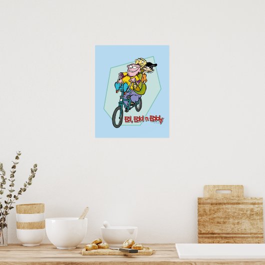 Ed, Edd, n Eddy on a Bike Poster (Küche)