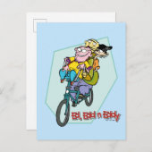 Ed, Edd, n Eddy on a Bike Postkarte (Vorne/Hinten)