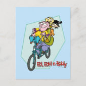 Ed, Edd, n Eddy on a Bike Postkarte (Vorderseite)
