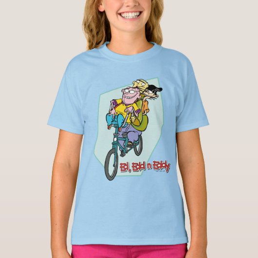 Ed, Edd, n Eddy on a Bike T-Shirt (Vorderseite)