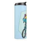 Ed, Edd, n Eddy on a Bike Thermosbecher (Nach links gedreht)