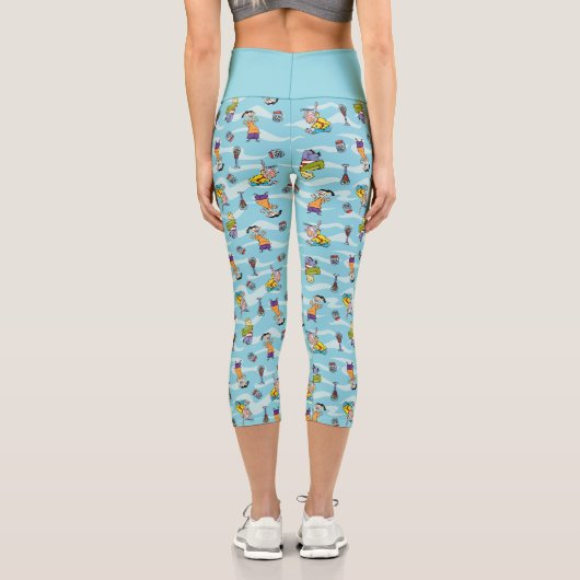 Ed, Edd, n Eddy Pattern Capri Leggings (Rückseite)