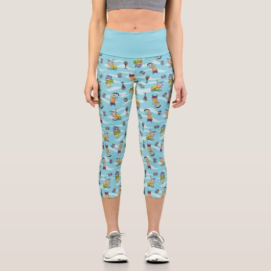 Ed, Edd, n Eddy Pattern Capri Leggings (Vorderseite)