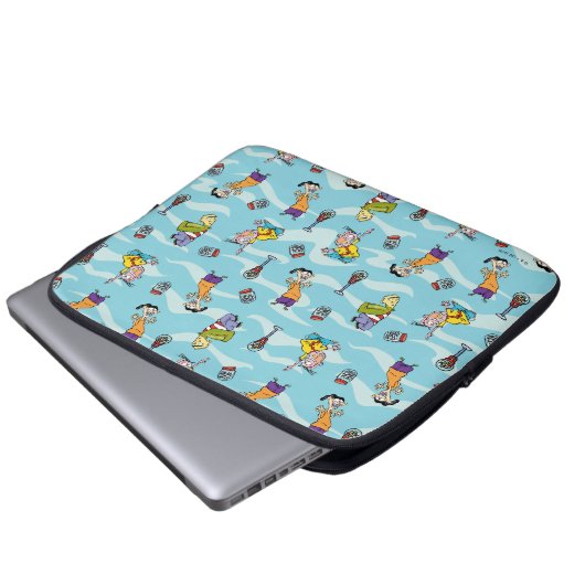 Ed, Edd, n Eddy Pattern Laptopschutzhülle (Vorne Knopf)