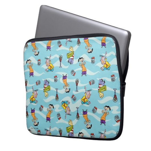 Ed, Edd, n Eddy Pattern Laptopschutzhülle (Vorderseite Links)