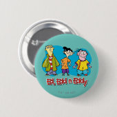 Ed, Edd, n Eddy Smiling Button (Vorne & Hinten)