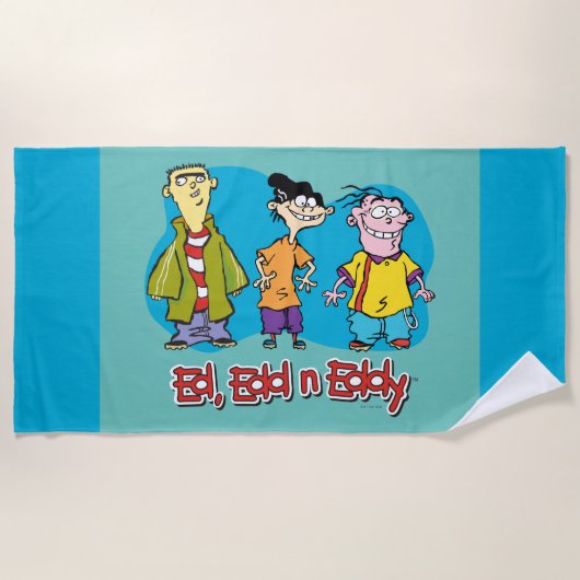 Ed, Edd, n Eddy Smiling Strandtuch (Vorderseite)