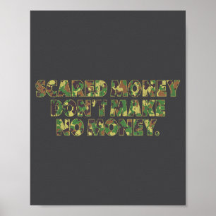 Ed Geld macht kein Geld lustiger Spruch Poster