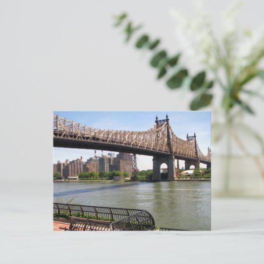 Ed Koch Queensboro Bridge New York City, NY Postkarte (Stehend Vorderseite)