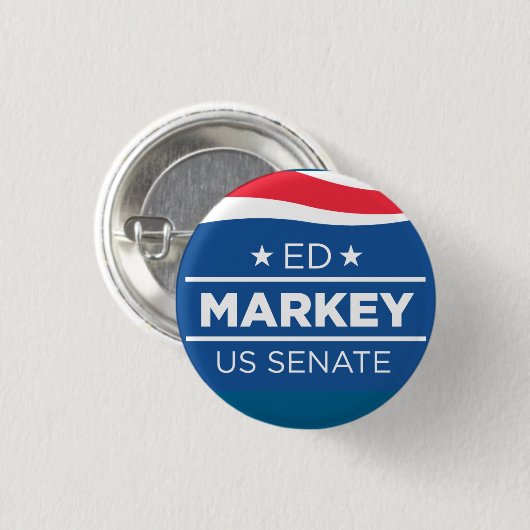 Ed Markey für Senats-Knöpfe Button (Vorne & Hinten)