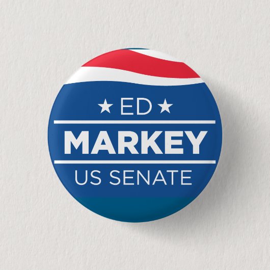 Ed Markey für Senats-Knöpfe Button (Vorderseite)