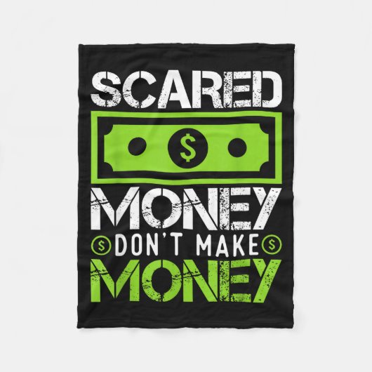 Ed Money Dont Make Money Dollar Cash Graphic Boss Fleecedecke (Vorderseite)