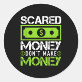 Ed Money Dont Make Money Dollar Cash Graphic Boss  Runder Aufkleber (Vorderseite)
