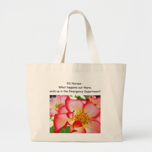 ED pflegt Taschen, was dort draussen geschieht, Jumbo Stoffbeutel (Vorne)