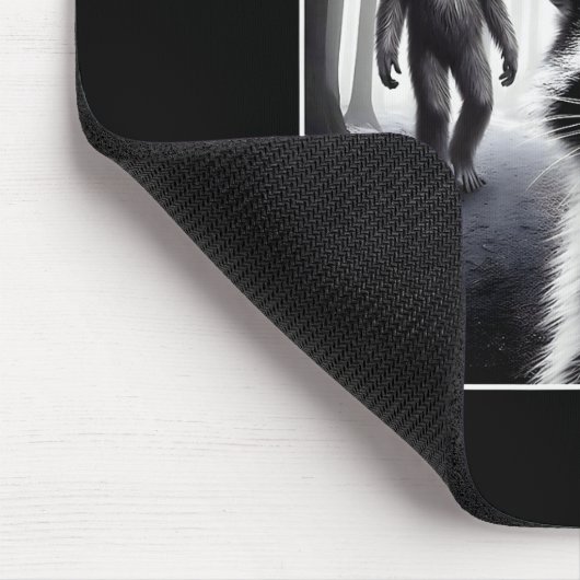 Ed Raccoon Selfie With Sasquatch Bigfoot Funny Rac Mousepad (Ecke)