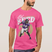 Ed Reed Baltimore Retro T-Shirt (Vorderseite)