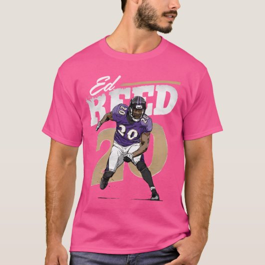 Ed Reed Baltimore Retro T-Shirt (Vorderseite)