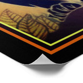 Ed Rudy Art Deco Black Panther Print 16 x 20 Poster (Ecke)