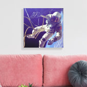 Ed White First American Spacewalker Fotograf Leinwanddruck (Insitu (Wohnzimmer))