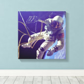 Ed White First American Spacewalker Fotograf Leinwanddruck (Insitu (Holzboden))
