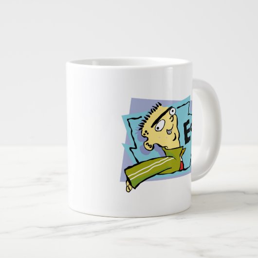 Ed-Zeichen Grafik Jumbo-Tasse (Vorderseite Rechts)