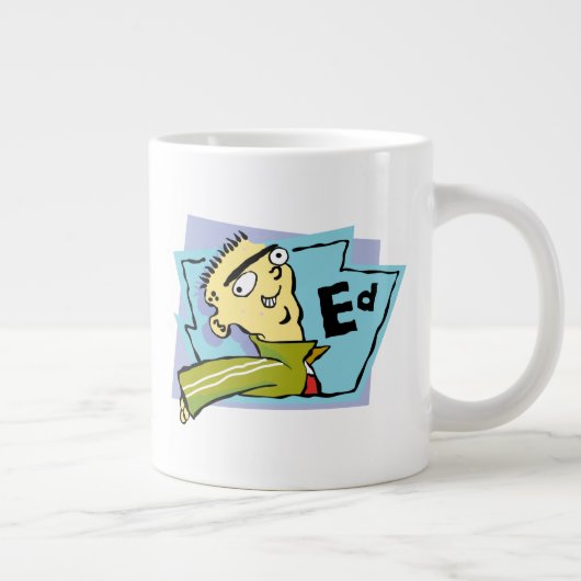Ed-Zeichen Grafik Jumbo-Tasse (Rechts)