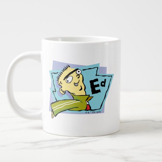 Ed-Zeichen Grafik Jumbo-Tasse (Links)