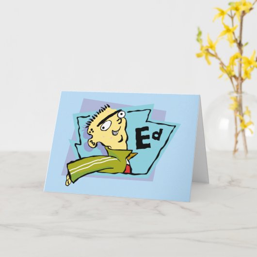 Ed-Zeichen Grafik Karte (Gelbe Blume)