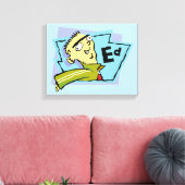 Ed-Zeichen Grafik Leinwanddruck (Insitu (Wohnzimmer))