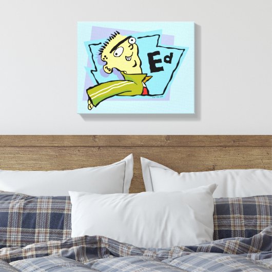 Ed-Zeichen Grafik Leinwanddruck (Insitu (Schlafzimmer))