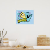 Ed-Zeichen Grafik Poster (Küche)